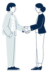 Business agreement. People shaking hands. Work partnership