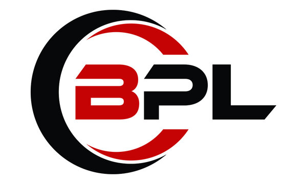 BPL swoosh three letter logo design vector template | monogram logo | abstract logo | wordmark logo | letter mark logo | business logo | brand logo | flat logo | minimalist logo | text | word | symbol