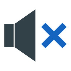 Obraz premium Mute Icon Design