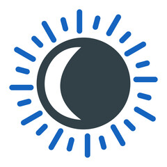 Lunar Eclipse Icon Design