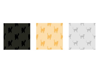 seamless pattern with cats. For printing on clothes, fabrics, paper, packaging, textiles