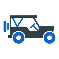 Army Jeep Icon Design