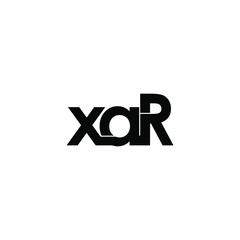 xar letter original monogram logo design