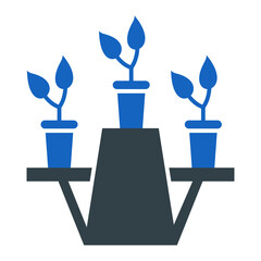 Plant Shelves Icon Design