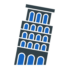 Pisa Tower Icon Design