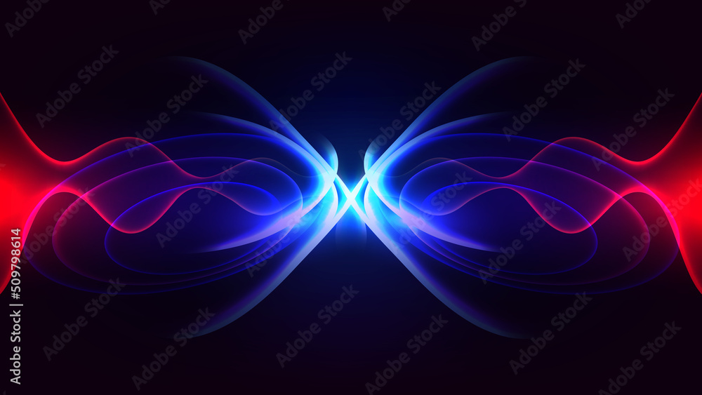 Poster light tech sound wave abstract background
