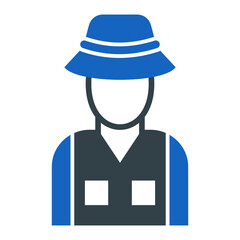 Fisherman Icon Design