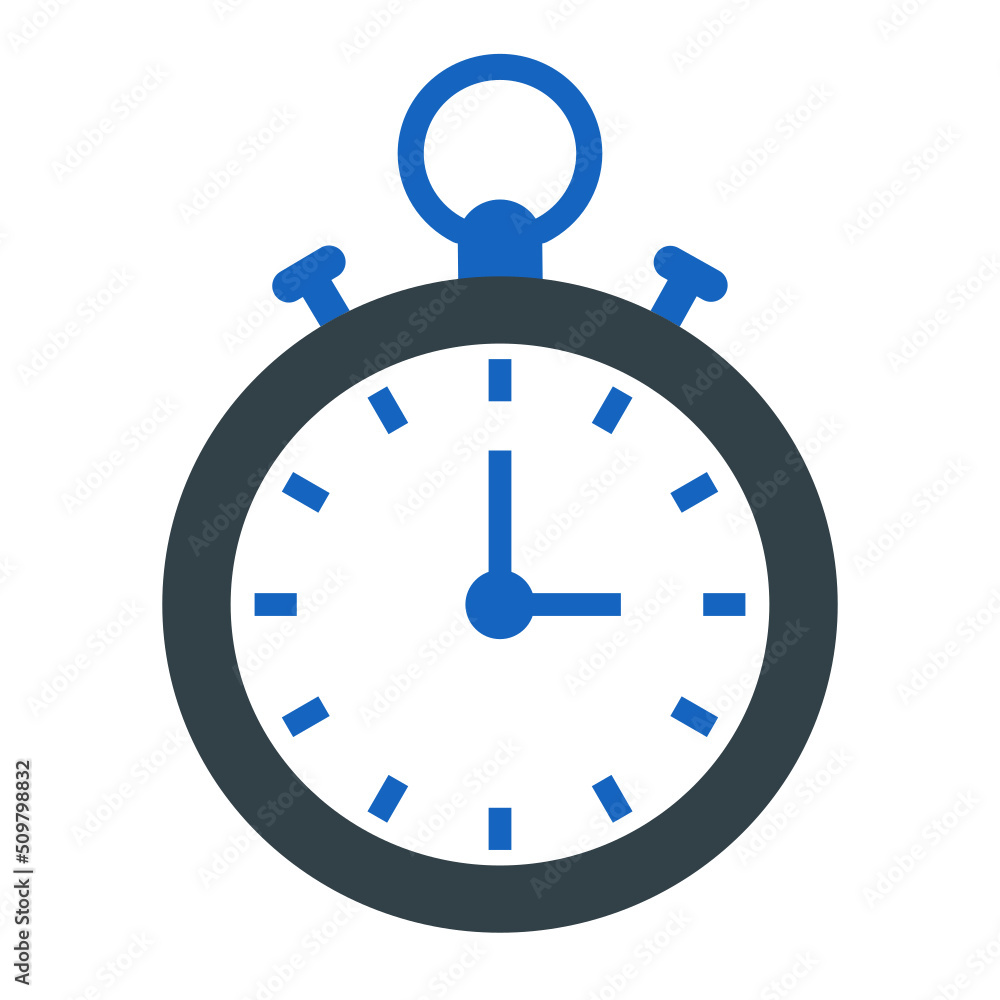 Sticker Stopwatch Icon Design