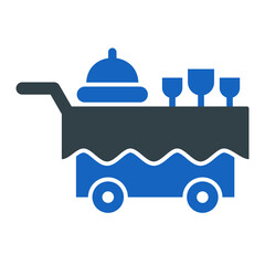 Food Trolley Icon Design