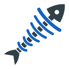 Fish Bone Icon Design