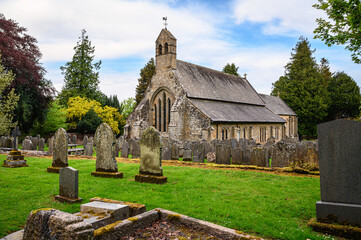 Simonburn St Mungo's Church Graveyard, a picturesque hamlet in the Dark Skies section of the...