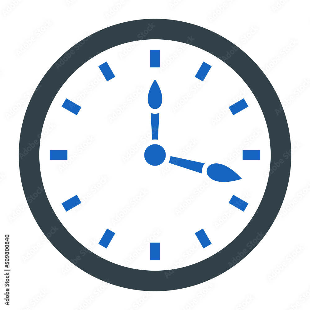 Canvas Prints Clock Icon Design