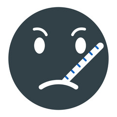 Sick Emoji Icon Design