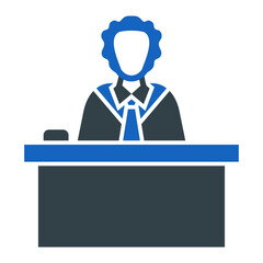 Court Room Icon Design