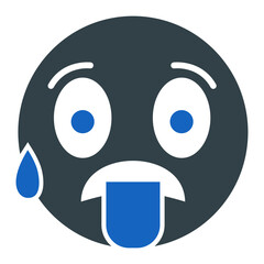Hot Emoji Icon Design