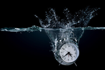 Time concept image . Mixed media