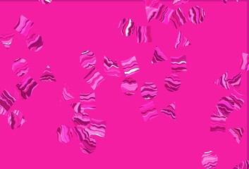 Light Pink vector layout with circles, lines, rectangles.