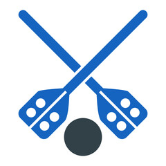 Broom Ball Icon Design