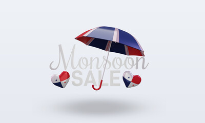 3d monsoon sale Panama flag rendering front view