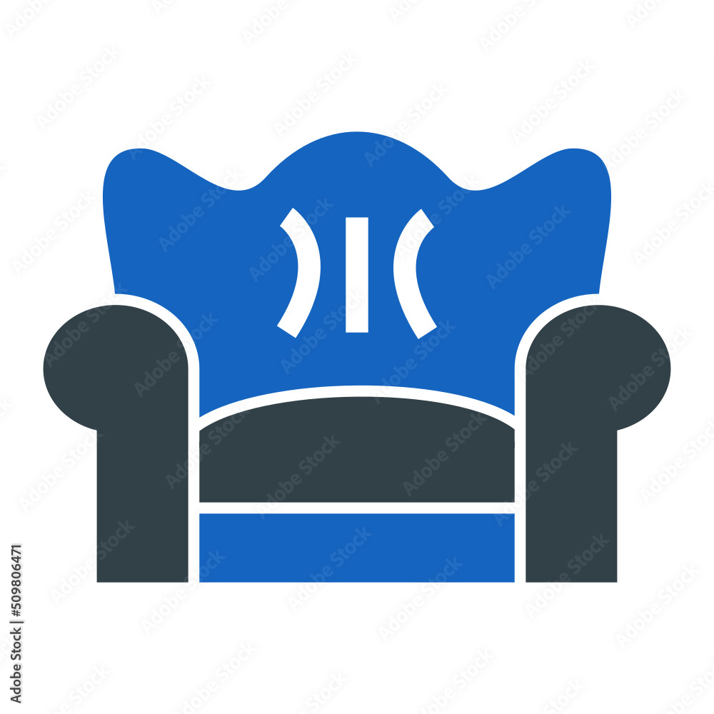 Sticker Sofa Icon Design