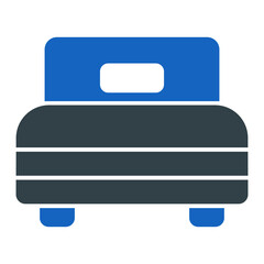 Single Bed Icon Design