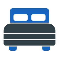 Double Bed Icon Design