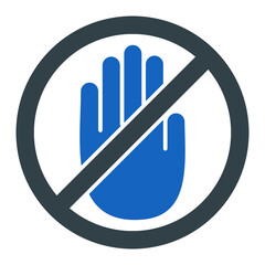 Dont Touch Icon Design