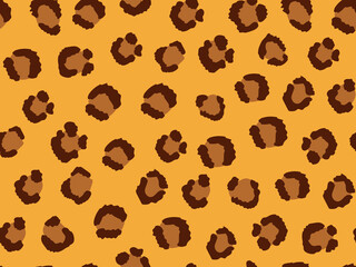 Vector seamless black and white pattern of leopard skin on an isolated white background. Animal stock texture. Fashion design, fabric wallpaper printing, website template design. geometric background