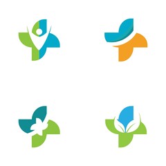 Health Medical Logo template vector illustration design