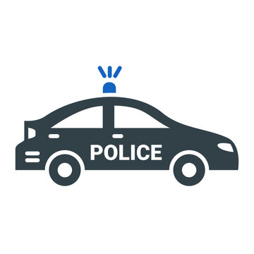 Police Car Icon Design