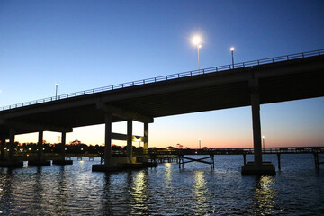 Fototapeta na wymiar Intracoastal Bridge, Ormond Beach, Florida