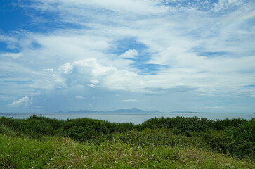 Fototapeta premium 沖縄県 西表島から見る鳩間島