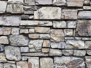 a stone wall with a fine irregularity