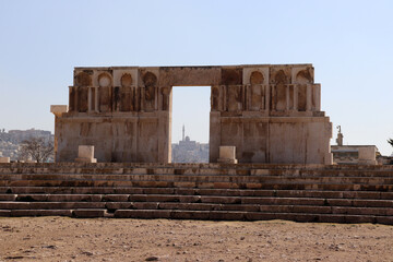 Amman citadel, Jordan - Islamic, roman and greek history
