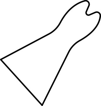 recommend clip art: dress outline hand drawn line art