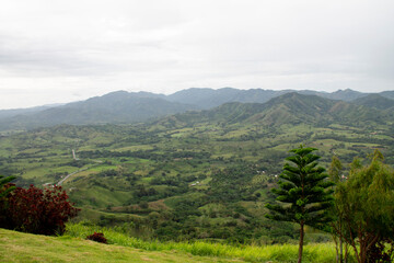 Obraz premium View from the hill Montaña Redonda, Dominican Republic