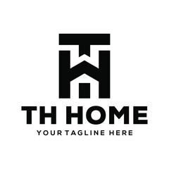 letter Th home logo design creative  © widhidhei99