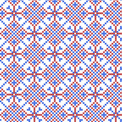 Seamless background cross stitch vintage patterns