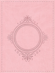 ピンク色の装飾柄の背景