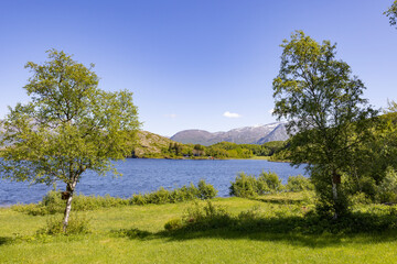 Hiking in the archipelago around Horn - Broennøoey municipality, Northern Norway- Europe	