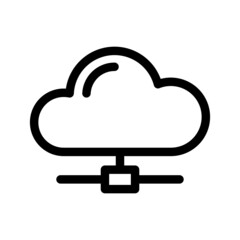 Cloud Network Icon Vector Symbol Design Illustration
