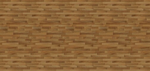 Seamless new wood plank parquet floor wall texture pattern for interior or background design. industry capentry woodwork concept, 3D Rendering. - obrazy, fototapety, plakaty