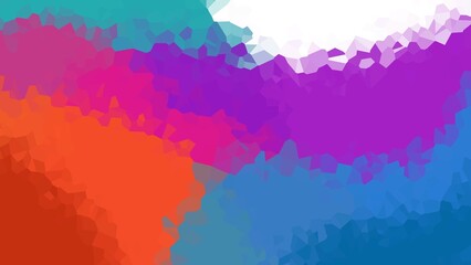 abstract colorful pixelate crystalized background. Aesthetic low poly background