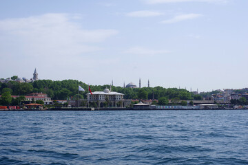 Fototapeta na wymiar Panorama d'Istanbul depuis le Bosphore