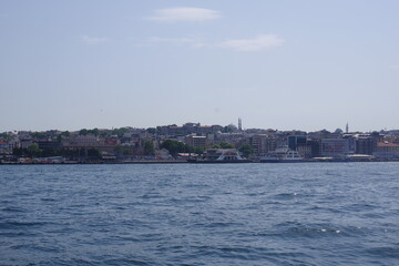 Fototapeta na wymiar Panorama d'Istanbul depuis le Bosphore