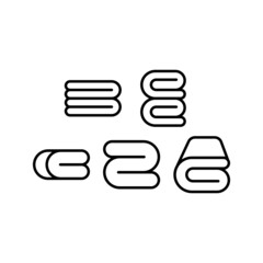 Blanket Icon Set Vector Symbol Design Illustration