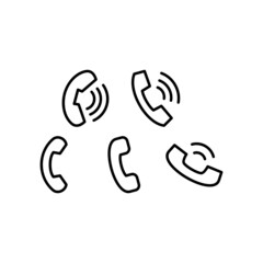 Phone Icon Set Vector Symbol Design Illustration