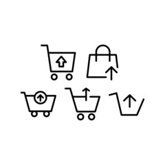 Sell Icon Set Vector Symbol Design Illustration