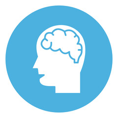 head Brain  Vector icon which is suitable for commercial work and easily modify or edit it


