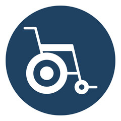 Wheelchair Vector icon which is suitable for commercial work and easily modify or edit it

